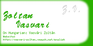 zoltan vasvari business card