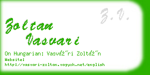 zoltan vasvari business card